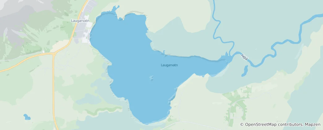 Karte von Laugarvatn