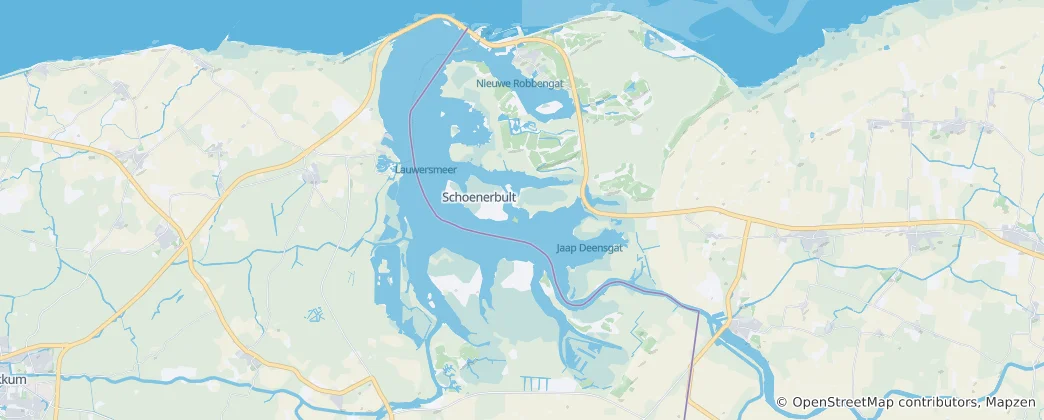 Térkép: Lauwersmeer
