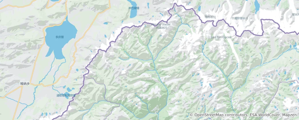 Mapa Laya Gewog