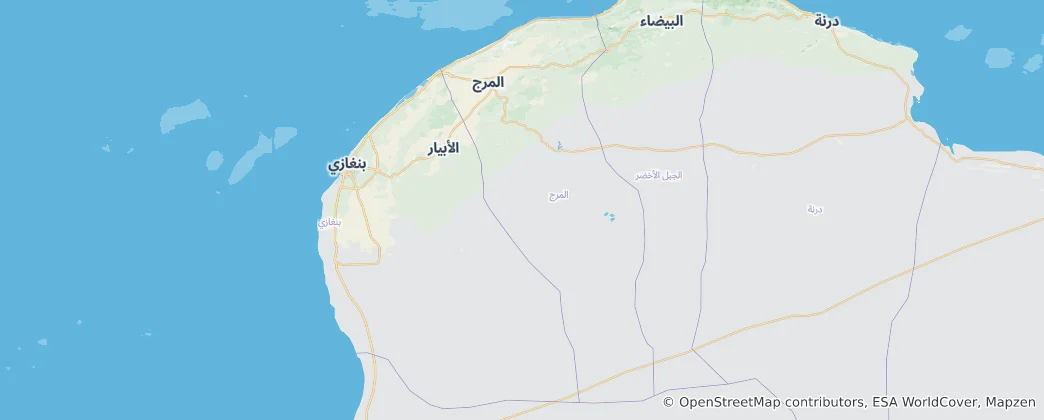 Mappa di distretto di al-Marj