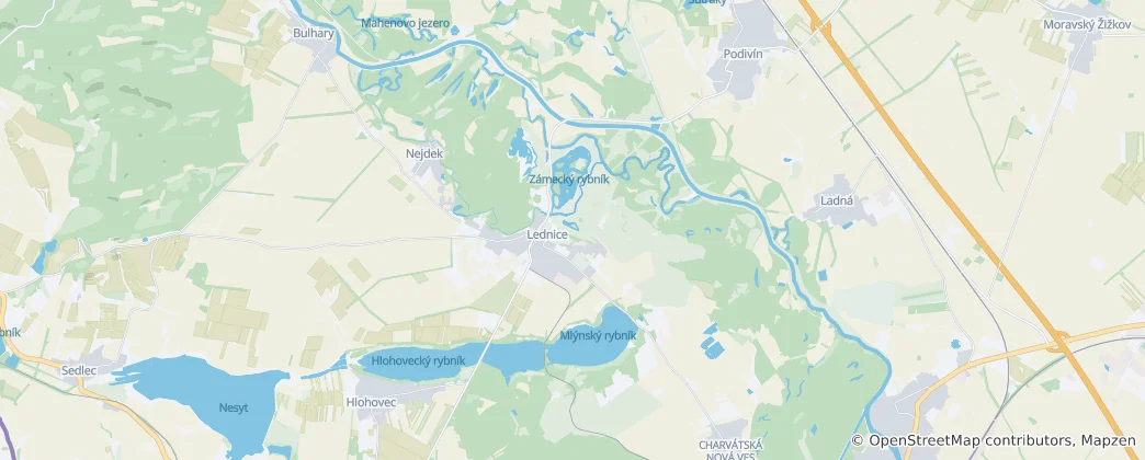 Mapa Lednice