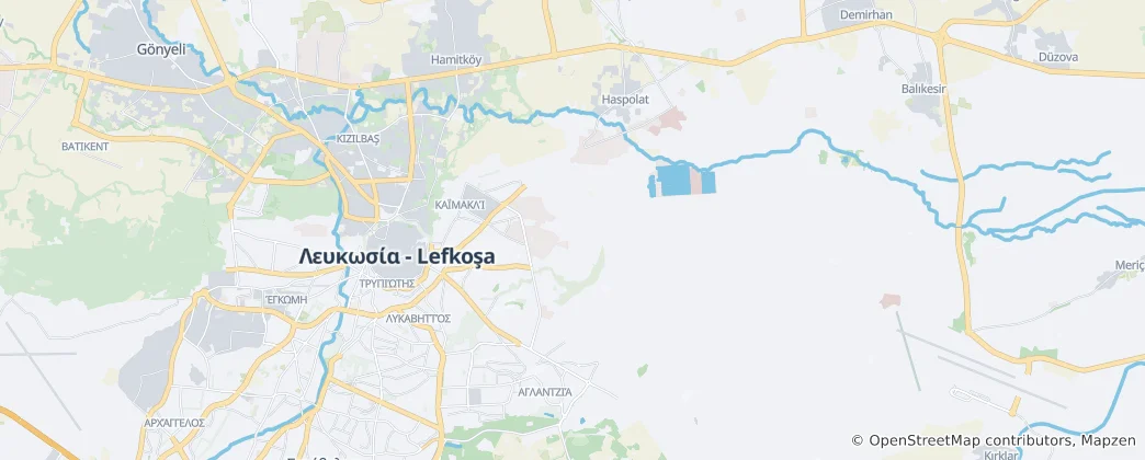 Map of Nicosia