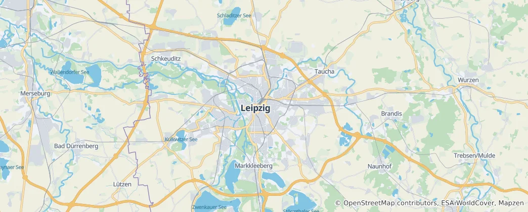 Karte von Leipzig
