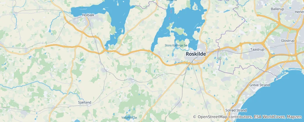 Mapa Lejre Municipality
