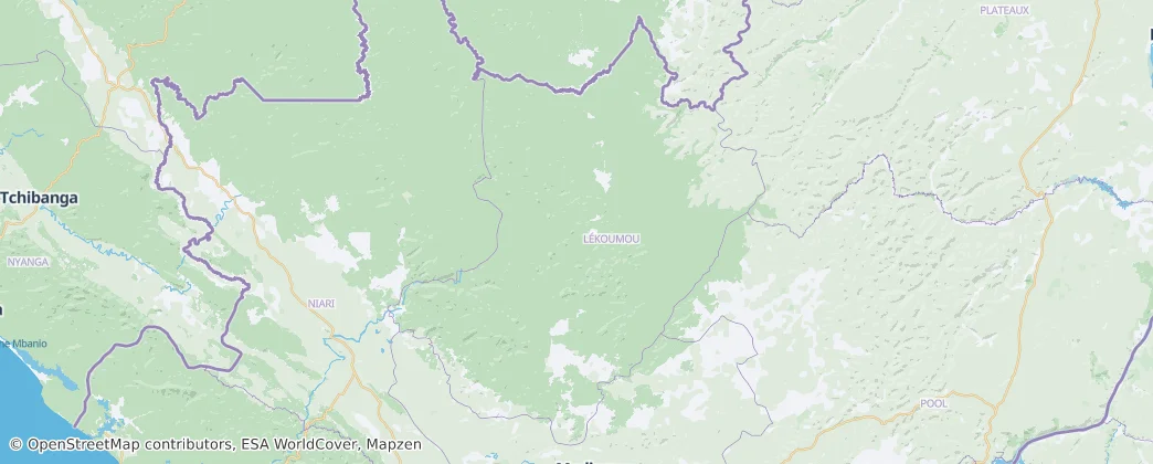 Dipartimento di Lékoumou — Mappa