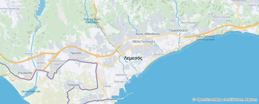 Map of Lemesos