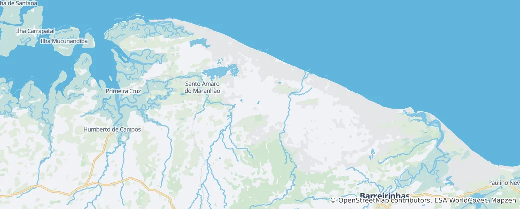Kaart van Lençóis Maranhenses National Park