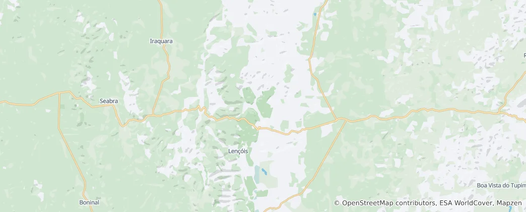 Mapa Lençóis
