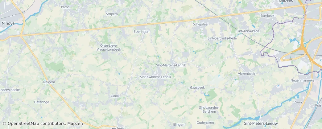 Lennik — Mapa
