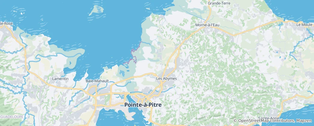 Mapa Les Abymes