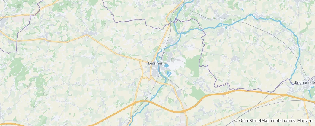 Mapa Lessines