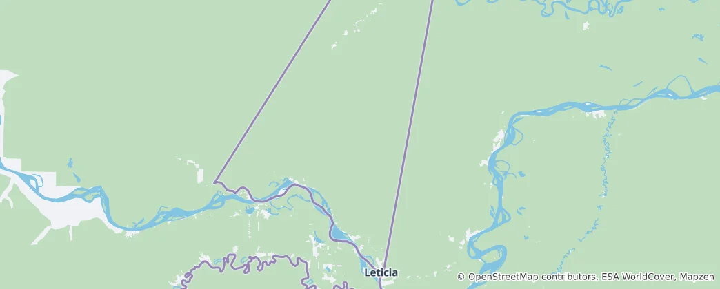 Map of Leticia Municipality