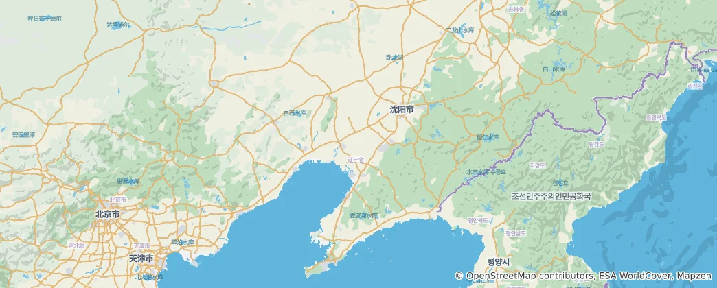 Kaart van Liaoning