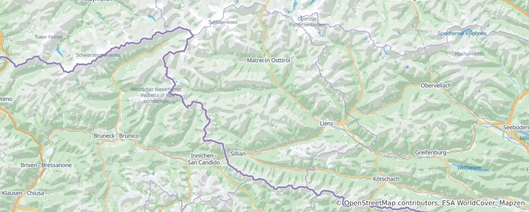 Mapa De Distrito de Lienz