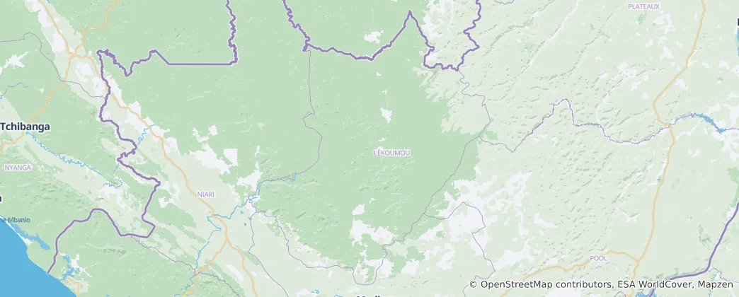 Mapa Likouala Department
