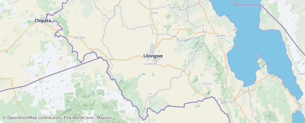 Lilongweský okres – Mapa