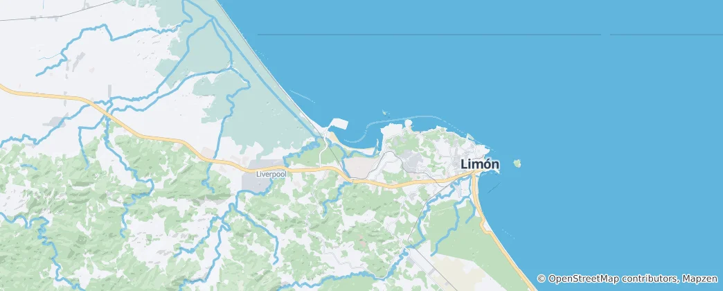 Map of Limón