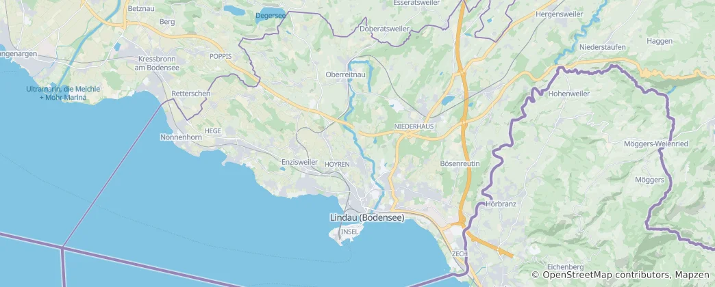 Mapa De Lindau