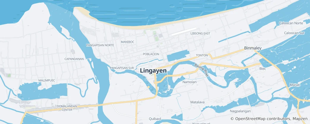 Map of Lingayen