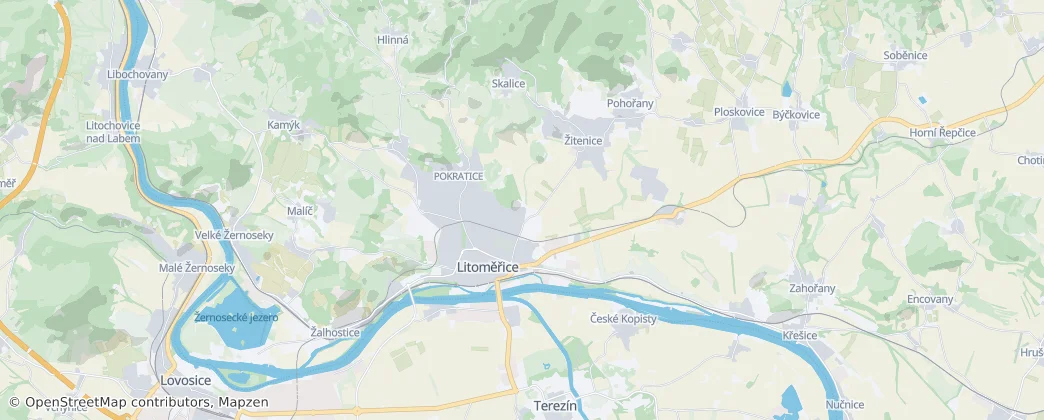 Litomerice — Map