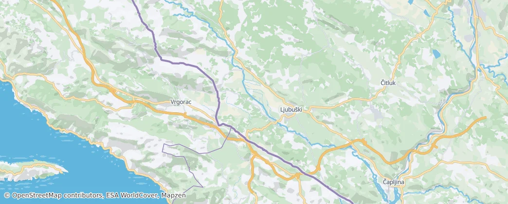 Ljubuški — Mapa