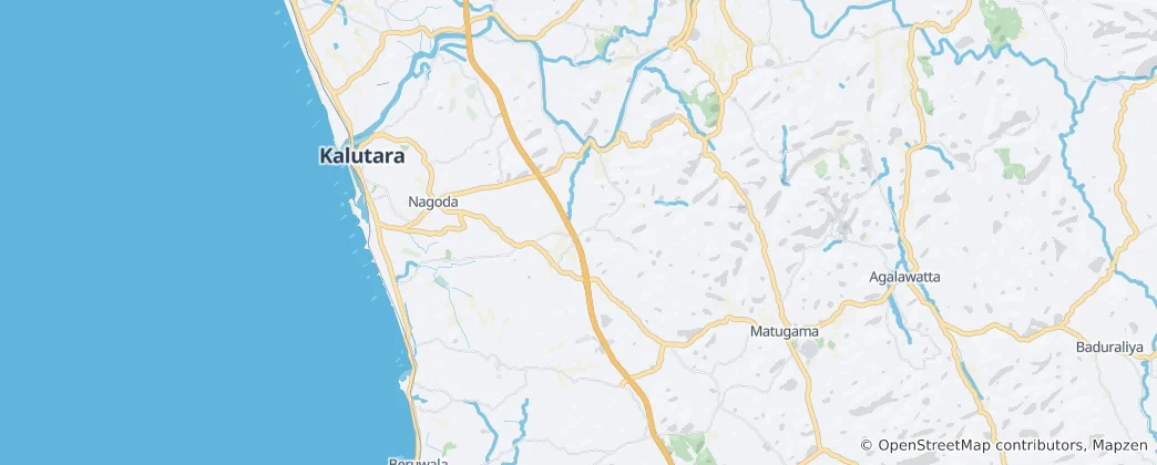 Mapa Dodangoda Divisional Secretariat
