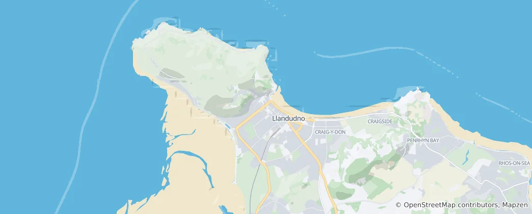 Mapa de Llandudno