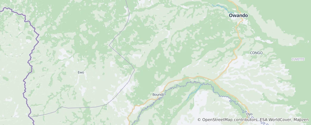 Karte von Loandjili (Pointe Noire)