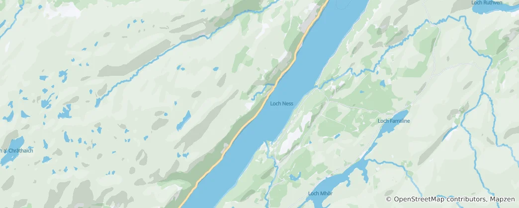 Map of Loch Ness