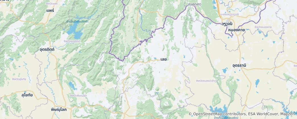 Mapa de Loei