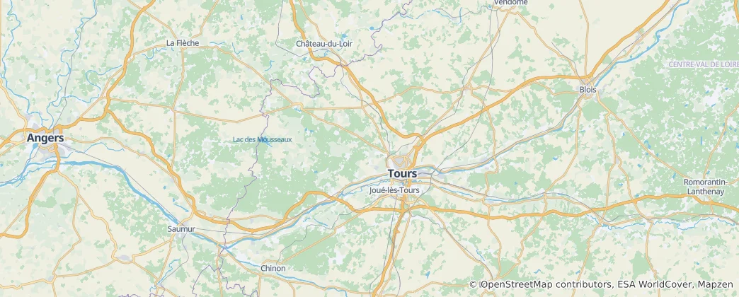 Mapa De Valle del Loira
