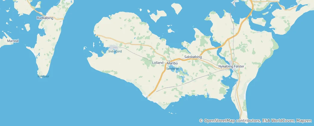 Karte von Lolland