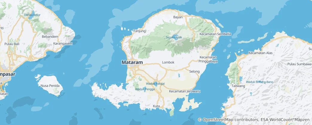 Mapa Lombok