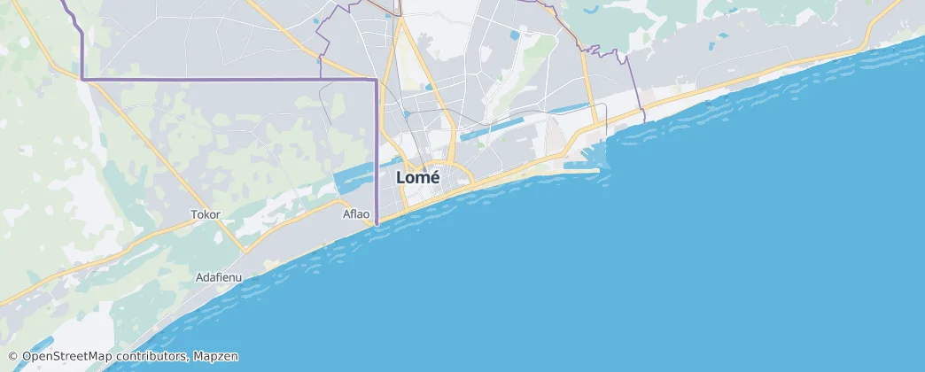 Lomé — Map