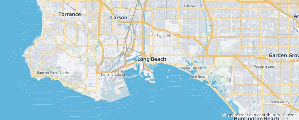 Mapa De Long Beach