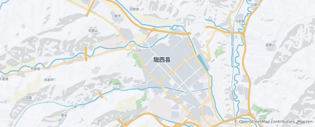 룽시현 지도
