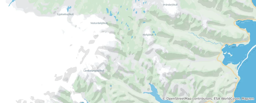 Mapa Lónsöræfi