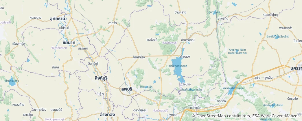 Map of Lopburi