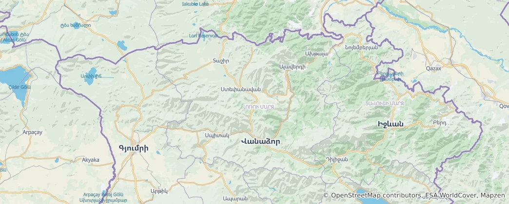 Map of Lori Province