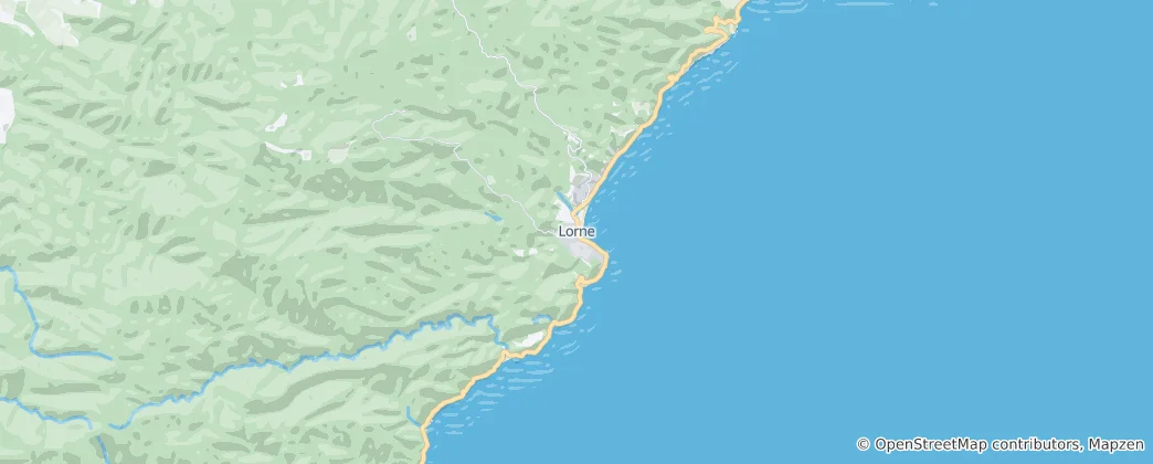 Mapa Lorne