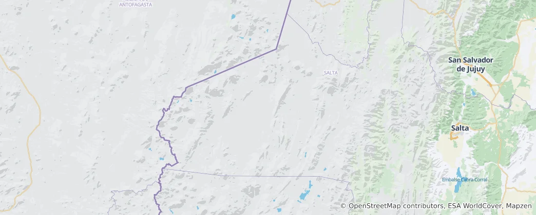 Mapa de Los Andes