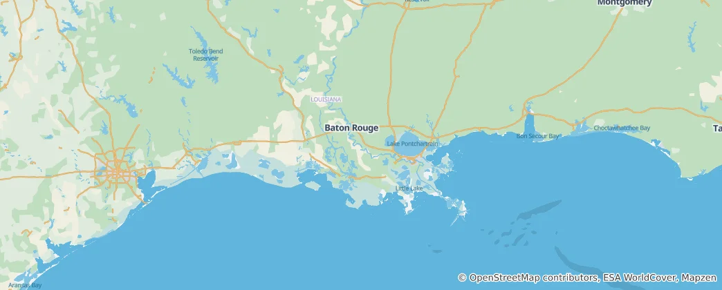 Mapa Louisiana