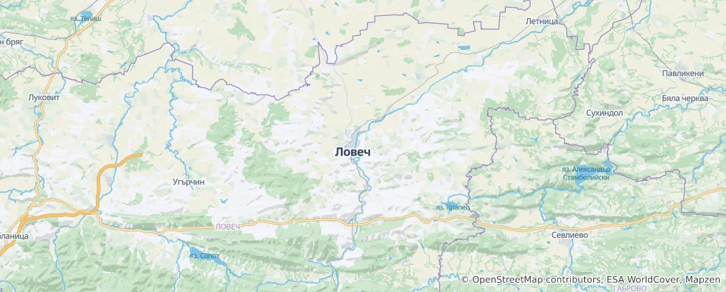Map of Lovech