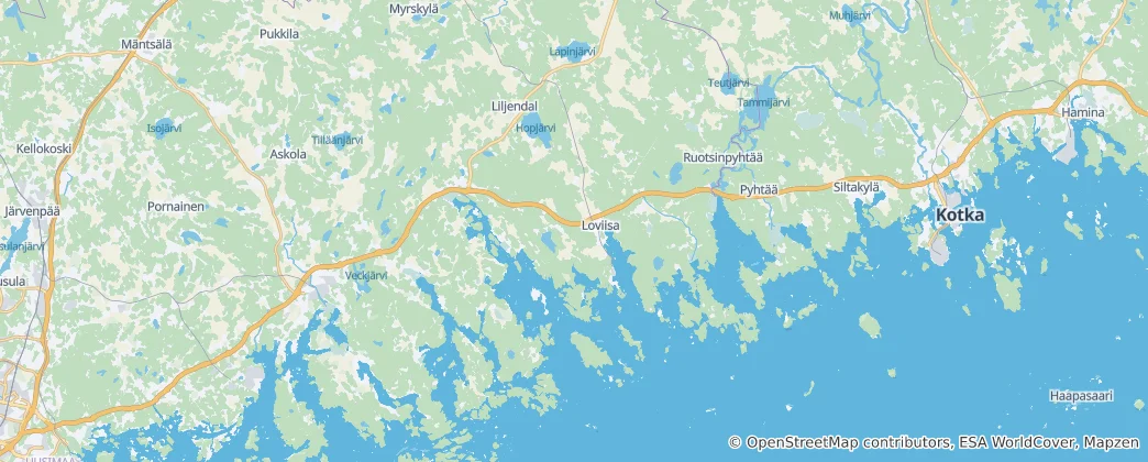 Map of Loviisa