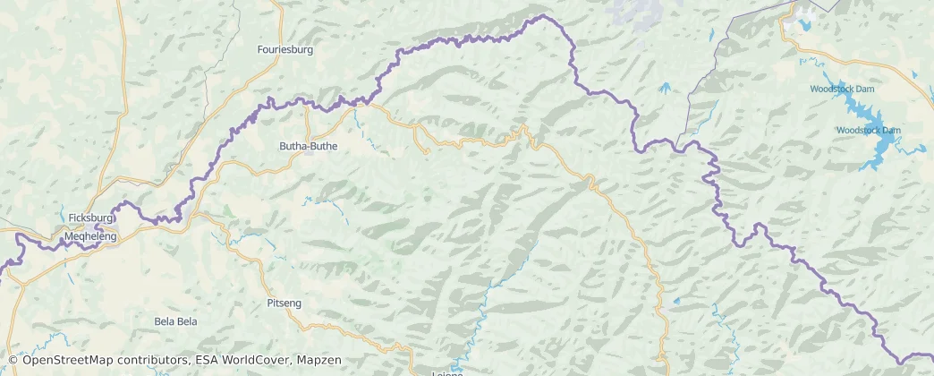 Butha-Buthe District — Map