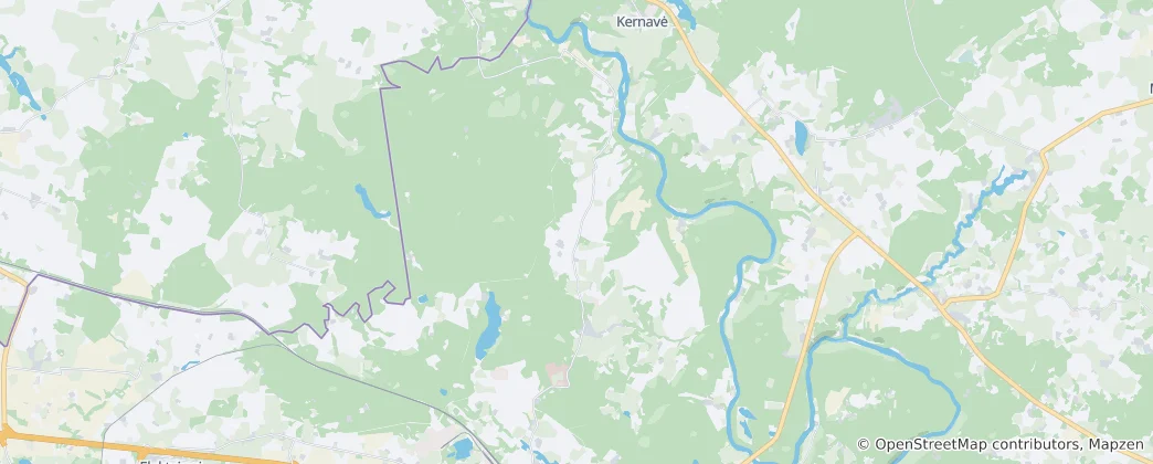 Mapa De Kazokiškių seniūnija