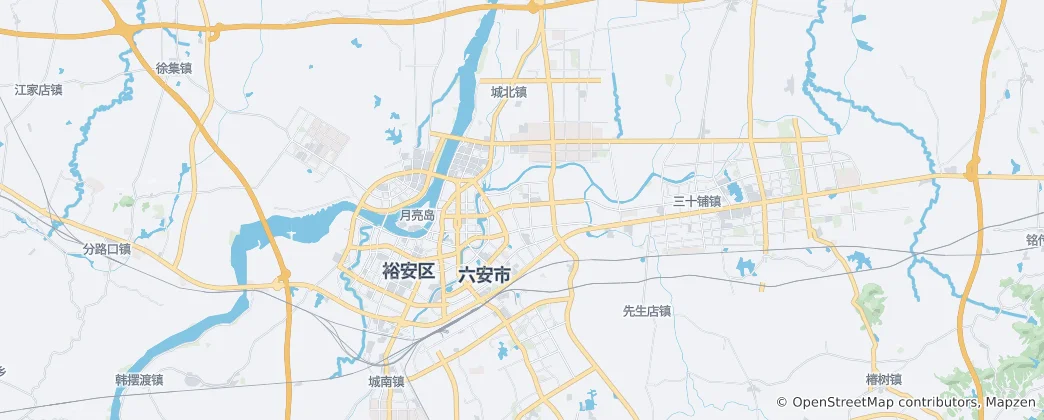 Mapa de Lu'an