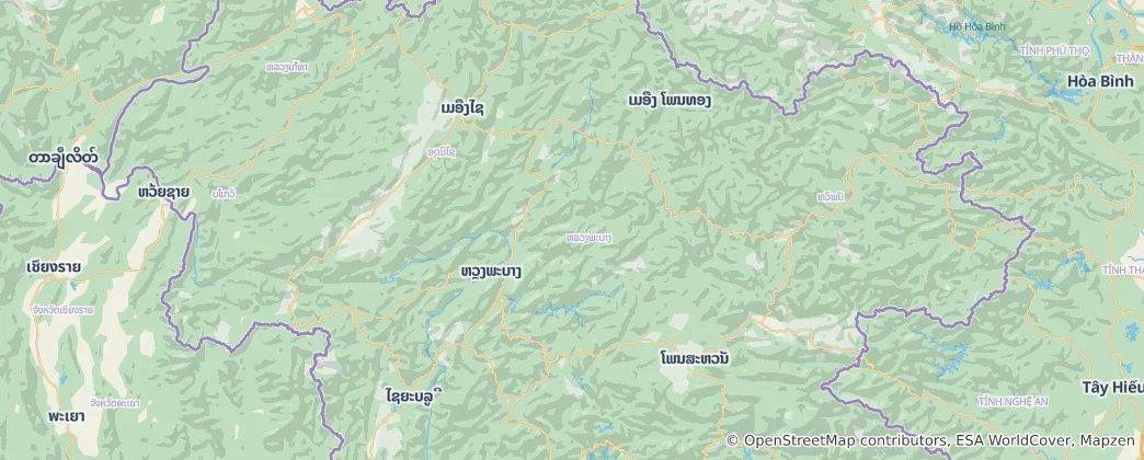 Térkép: Luangprabang tartomány