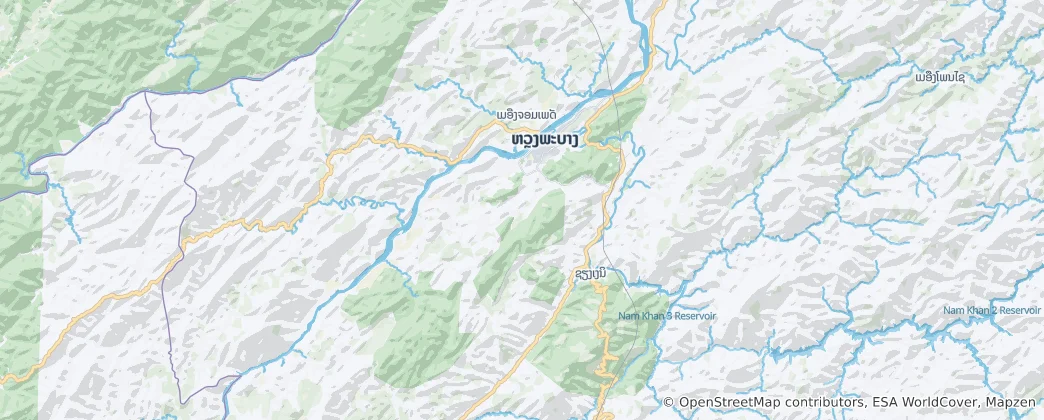 Map of Luang Prabang