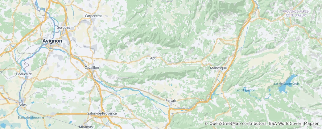 Mappa di Parco naturale regionale del Luberon